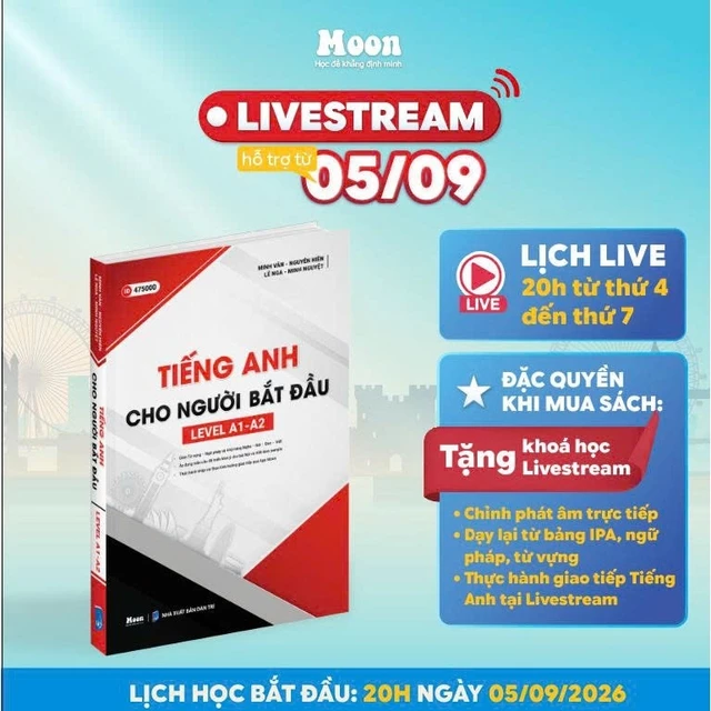 Sách Tiếng anh cho người bắt đầu Moonbook