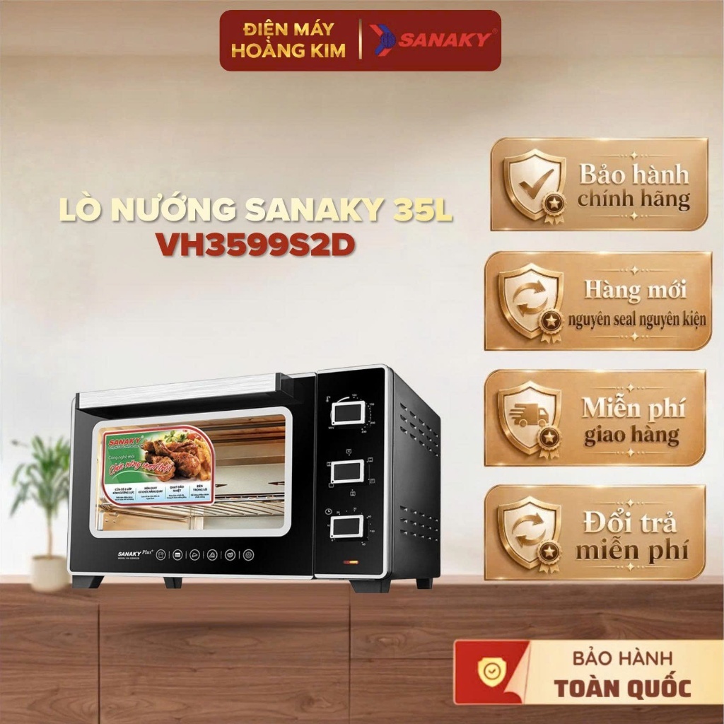 Lò nướng Sanaky 35L VH3599S2D Chính Hãng Bảo Hành 12 Tháng