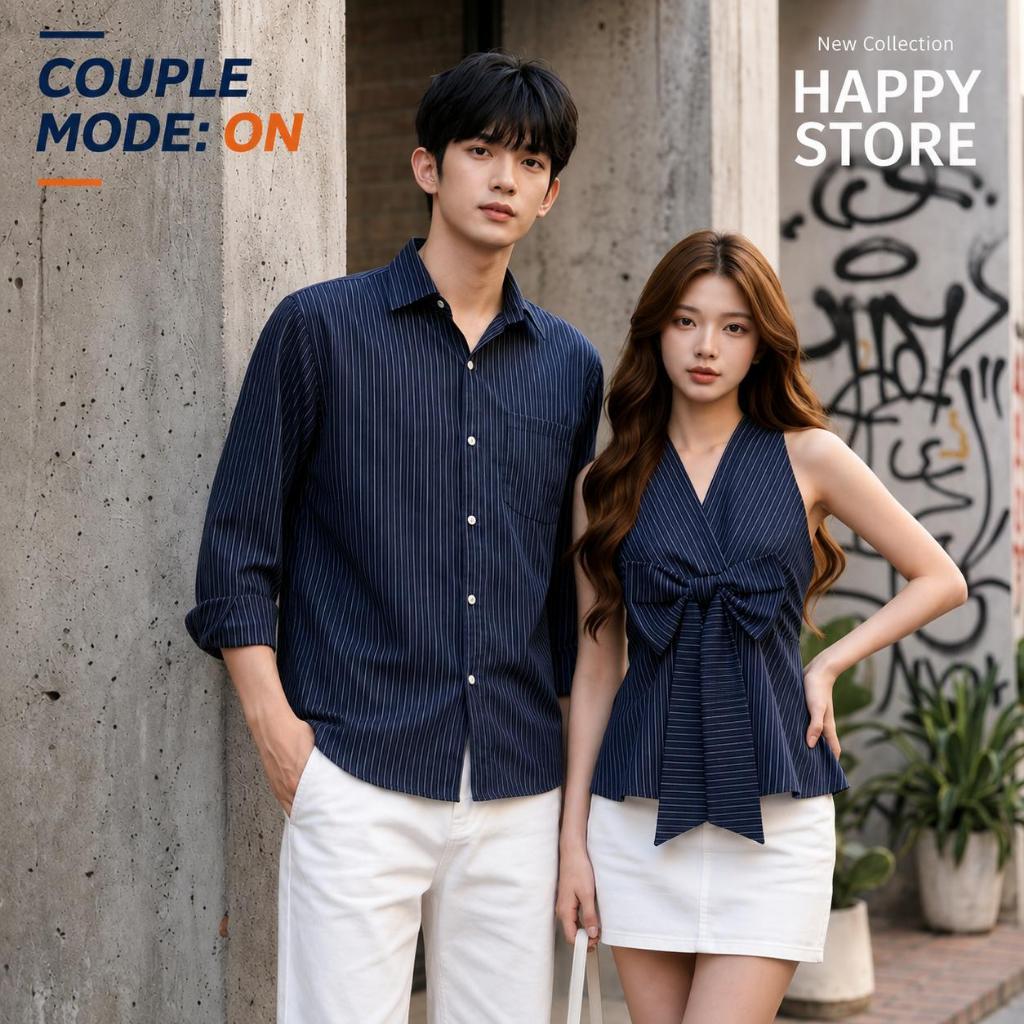 Set couple nam nữ COUPLE STORE - HÌNH THẬT- đồ đôi nam nữ set couple, đồ biển đôi, áo đôi nam nữ