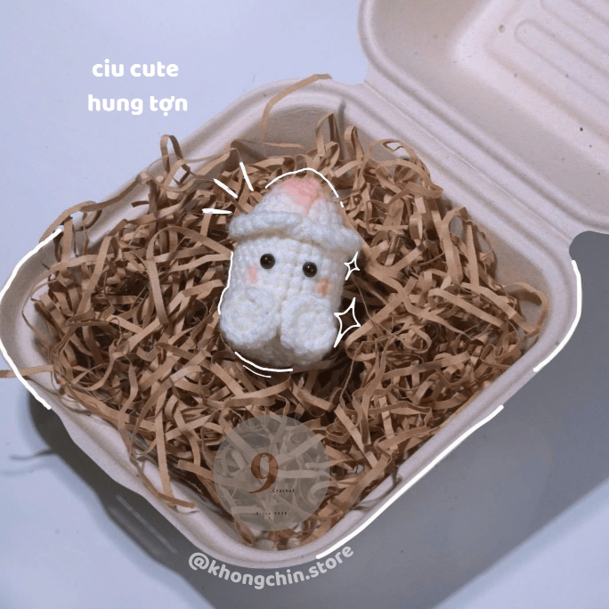 Móc khóa bé ciu cute, móc khóa bé ciu len handmade [ẢNH THẬT]