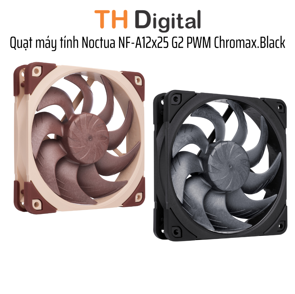 Quạt máy tính Noctua NF-A12x25 G2 PWM Fan NF-A12X25-G2-PWM Hàng chính hãng