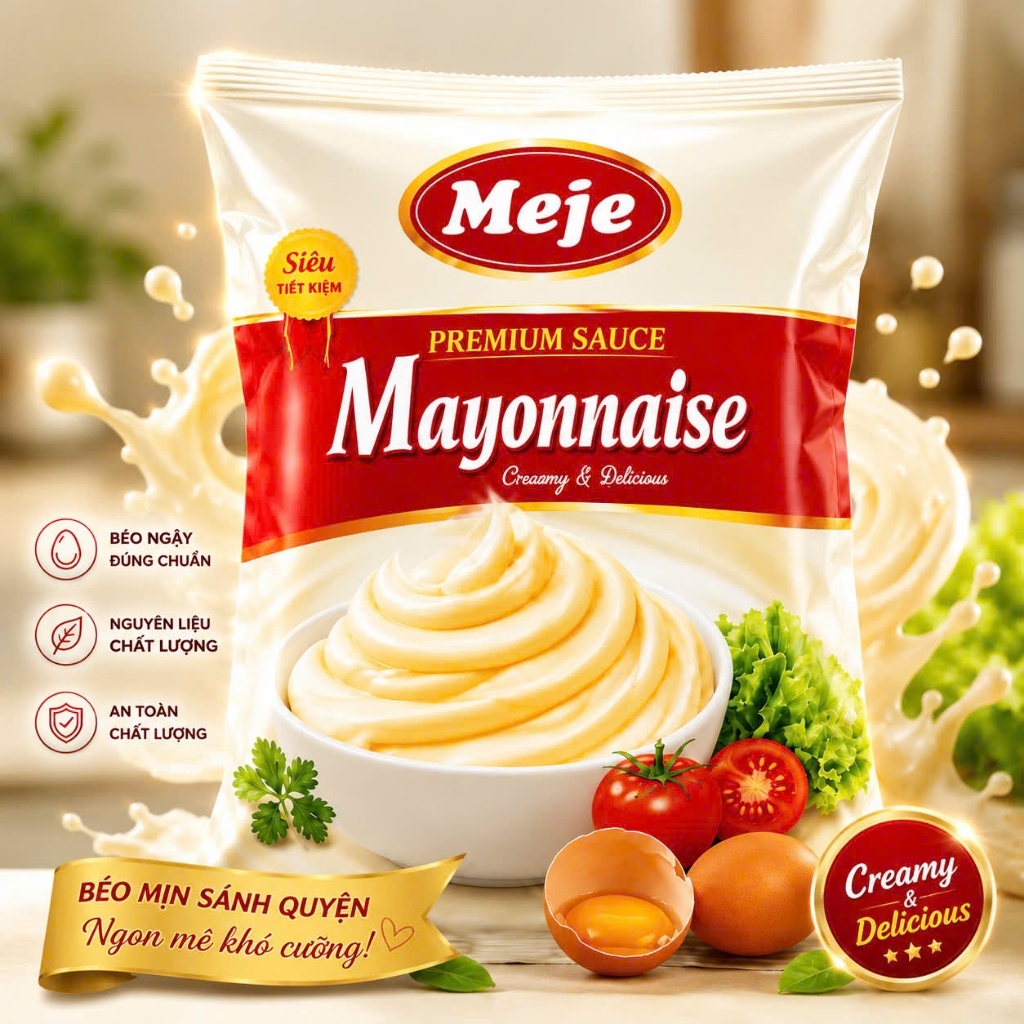 Sốt mayonnaise MEJE 1kg (1kg, 2kg, 3kg)