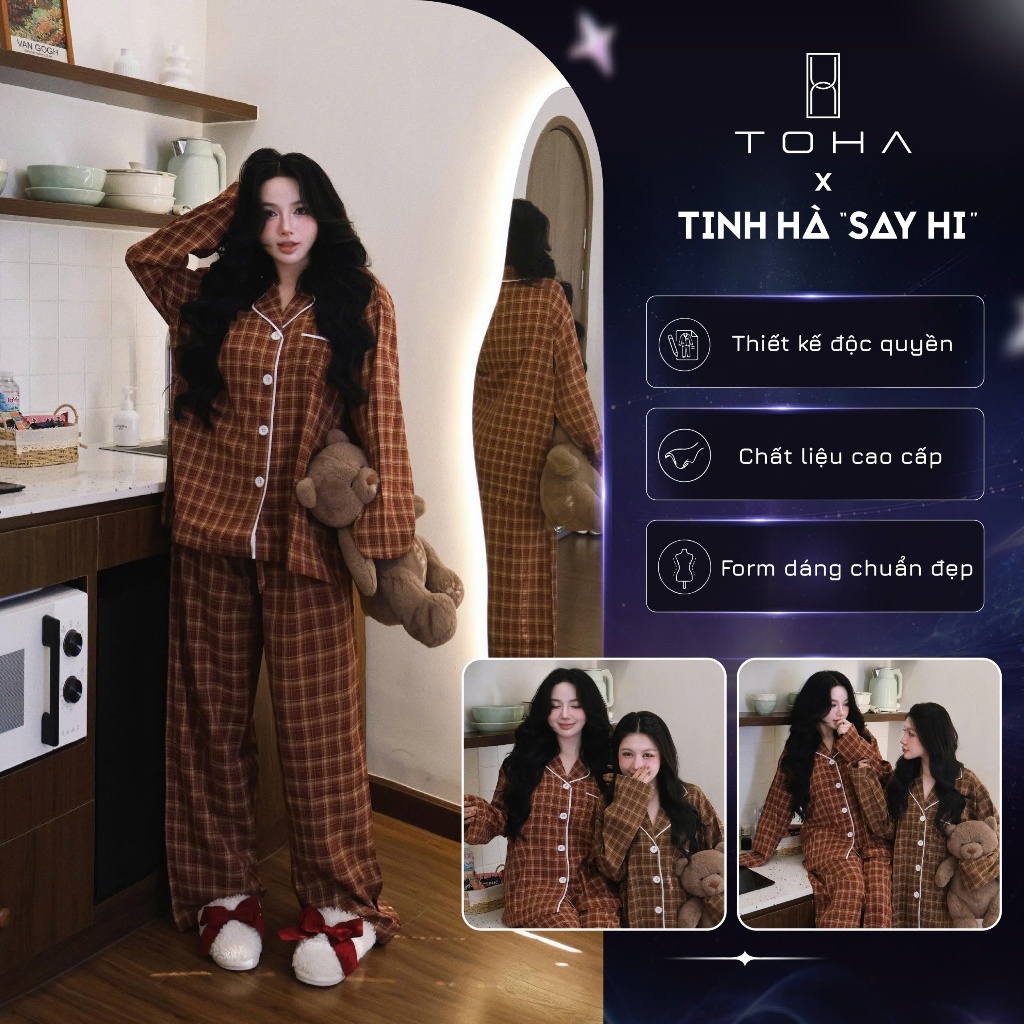 [BST GIÁNG SINH] TOHA Homewear Set Pijama Unisex Form Rộng Mặc Nhà Thoáng Mát - Sweet December
