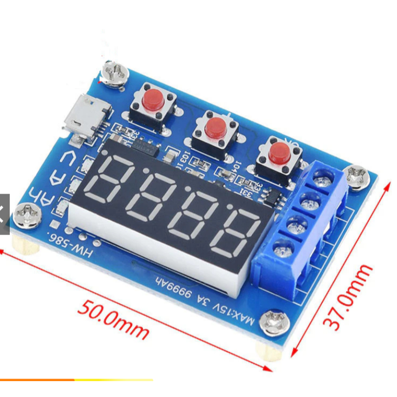 Mạch Kiểm Tra Dung Lượng Pin HW-586 LED màn hình báo dung lượng