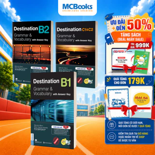 Sách - Trọn Bộ Giáo Trình Destination Grammar & Vocabulary B1, B2, C1&C2 phân loại Lẻ/combo PB 2026