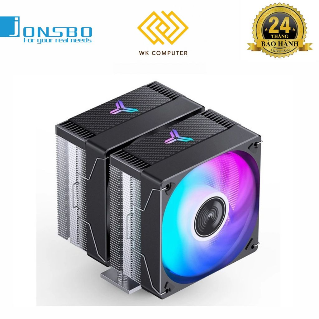 Tản nhiệt khí CPU Jonbo CR-3000E RGB BLACK Auto Led (Mới, Bảo Hành 24T)