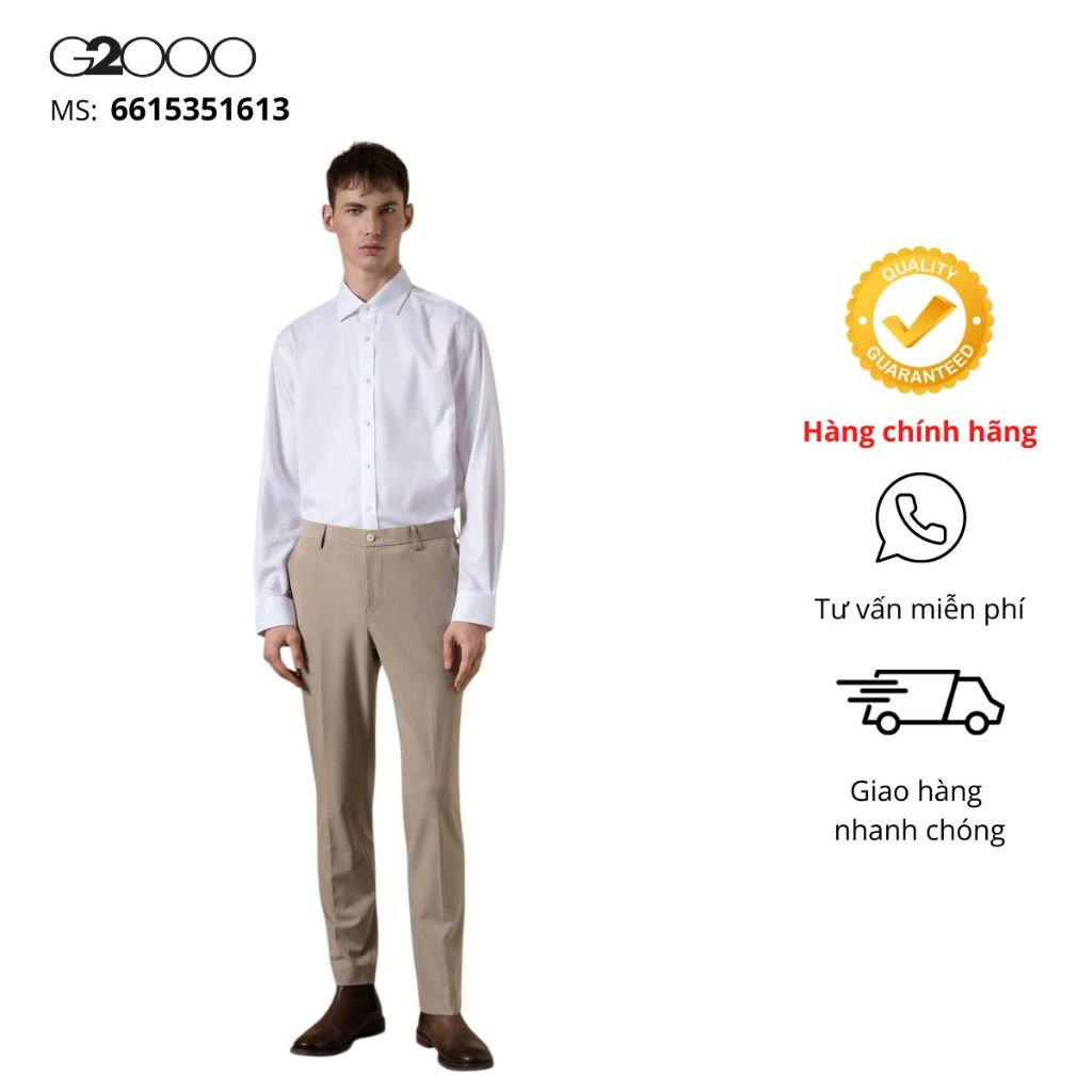Quần dài nam G2000 (6615351613) Màu Kem