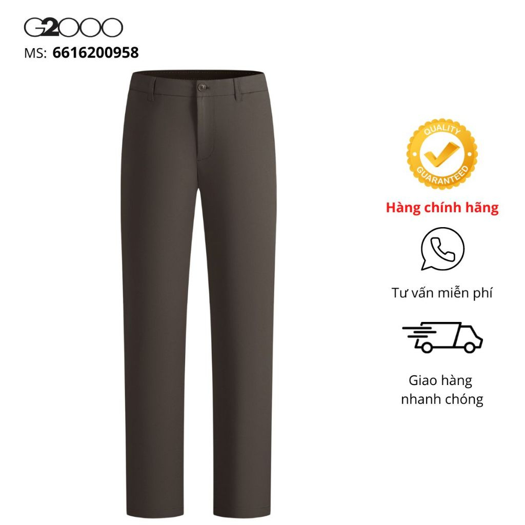 Quần Kaki Nam G2000 (6616200958) Màu Nâu
