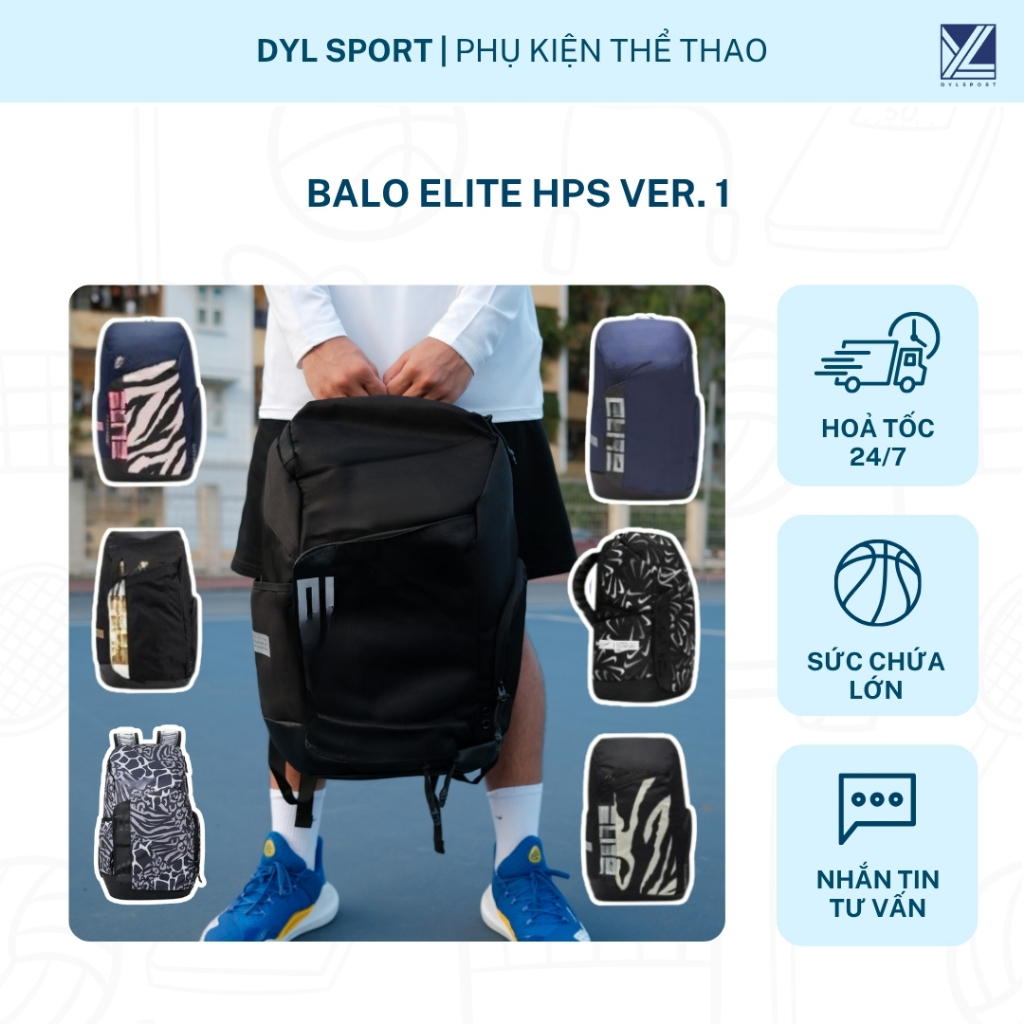 Balo Elite Ver 1 | Balo thể thao đa năng, hoạ tiết bắt mắt, sức chứa lớn