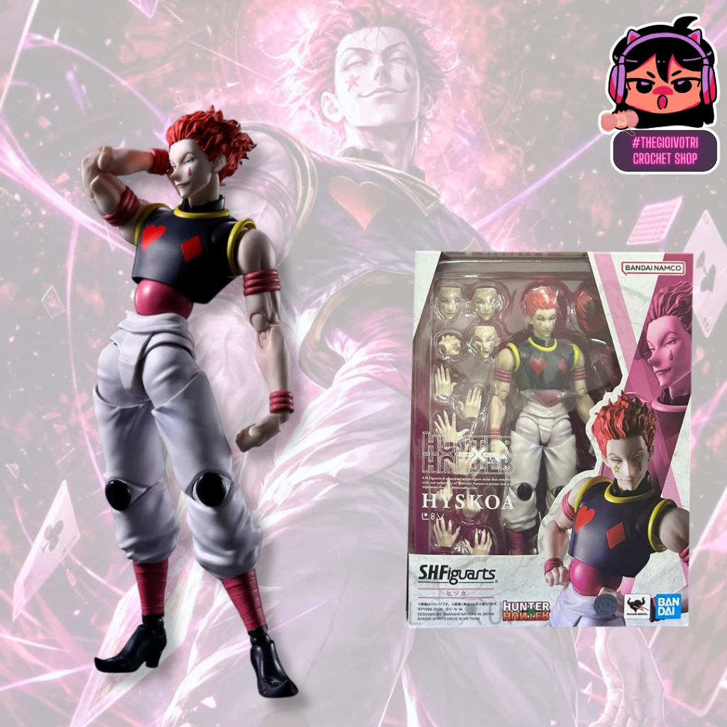 SHF BANDAI (AUTHENTIC) HIGH QUALITY ACTION FIGURE "HYSKOA (HISOKA) - HUNTER X HUNTER" (NEWSEAL)