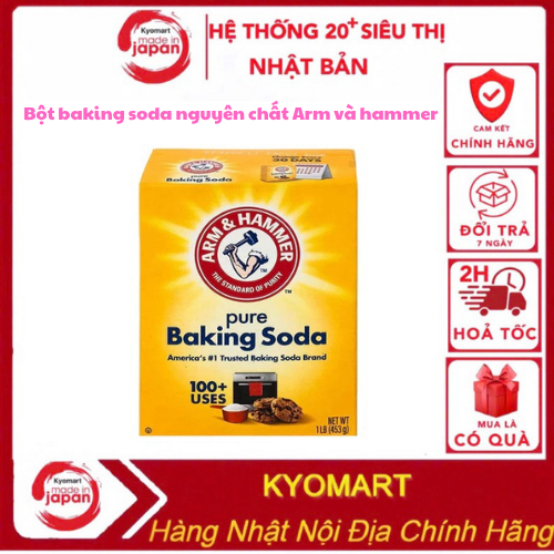 Bột Backing Soda Arm & Hammer Đa Năng - Làm Bánh, Tẩy Rửa, Khử Mùi Hiệu Quả