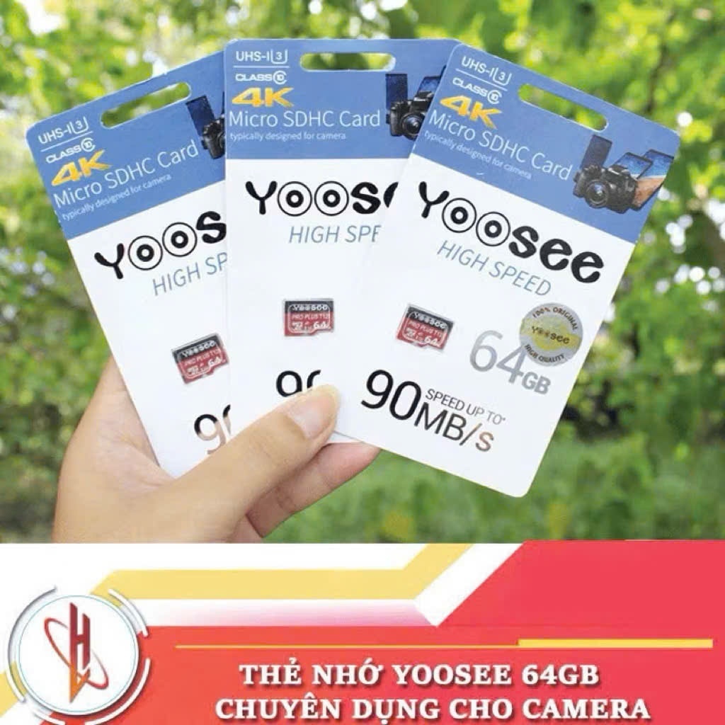 Thẻ nhớ 16GB/32GB/64GB/128GB Yoosee chuyên dụng - dùng cho Camara, điện thoại, máy ảnh .. tốc độ cao