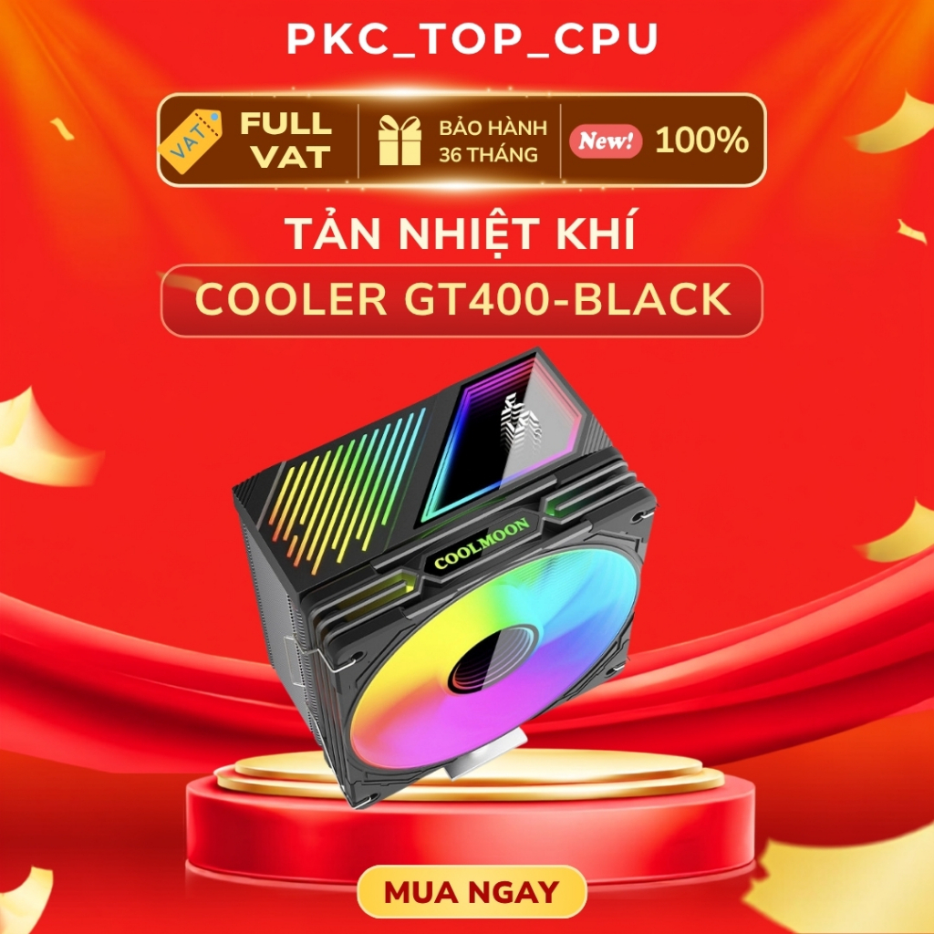 ( Full VAT ) Tản nhiệt khí CoolMoon GT400 Black