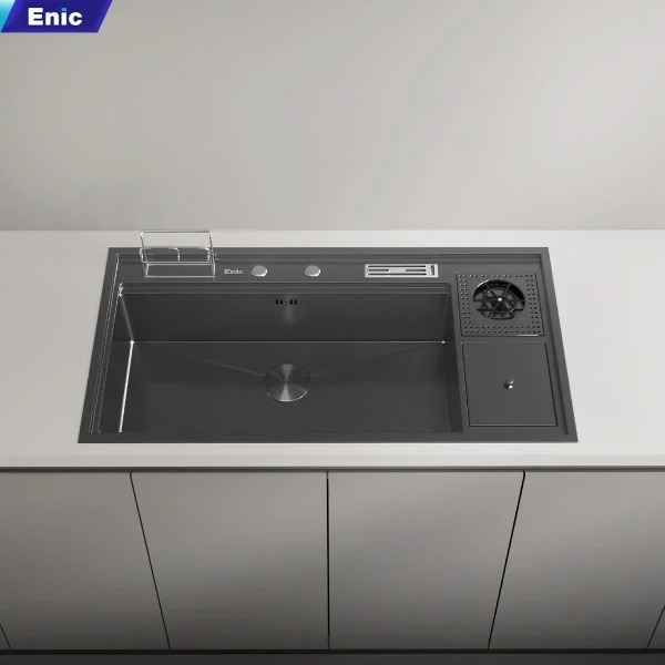 Bồn rửa chén thông minh mở rộng Enic G62/G09 kích thước bồn rửa siêu lớn, chất liệu inox 304 chống g