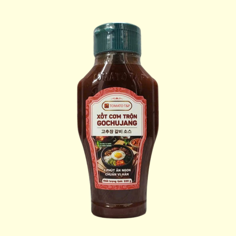 Chai Gochujang 220g + XỐT TRỘN CƠM, CHẤM THỊT NƯỚNG TOMATO T&P Gochujang Galbi Sauce