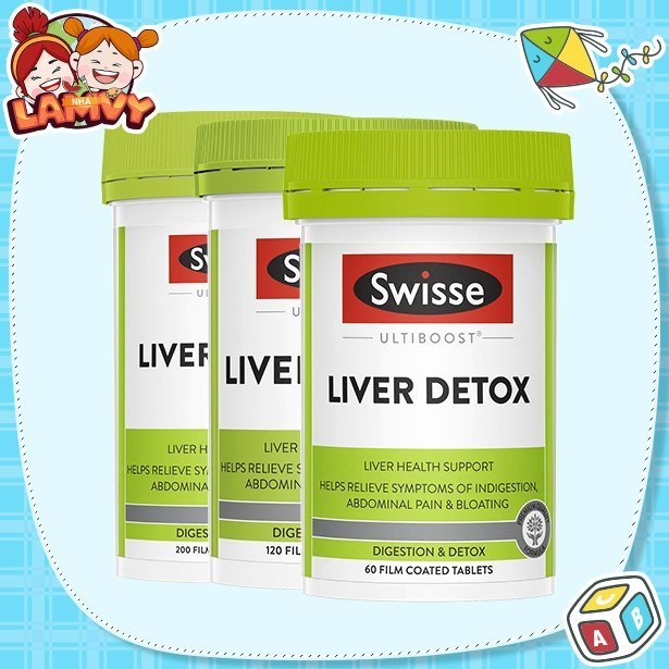 NHALAMVY - Viên uống giải độc gan Swisse Ultiboost Liver Detox 60-120-200 viên