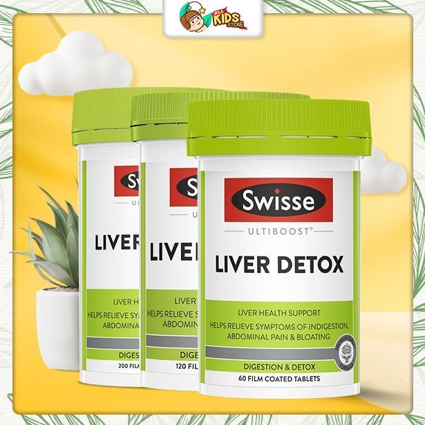 MILKSTORE - Viên Uống Thải Độc Gan Swisse Liver Detox 60-120-200 Viên