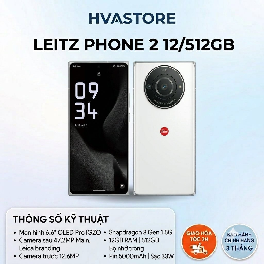 Điện thoại Sharp Leitz Phone 2 – Flagship Nhật, Camera Leica hai cảm biến