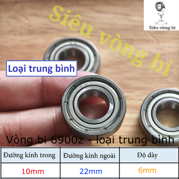 [Loại trung bình] Vòng bi - bạc đạn mã 6900z 10x22x6mm - Hàng OEM Trung Quốc