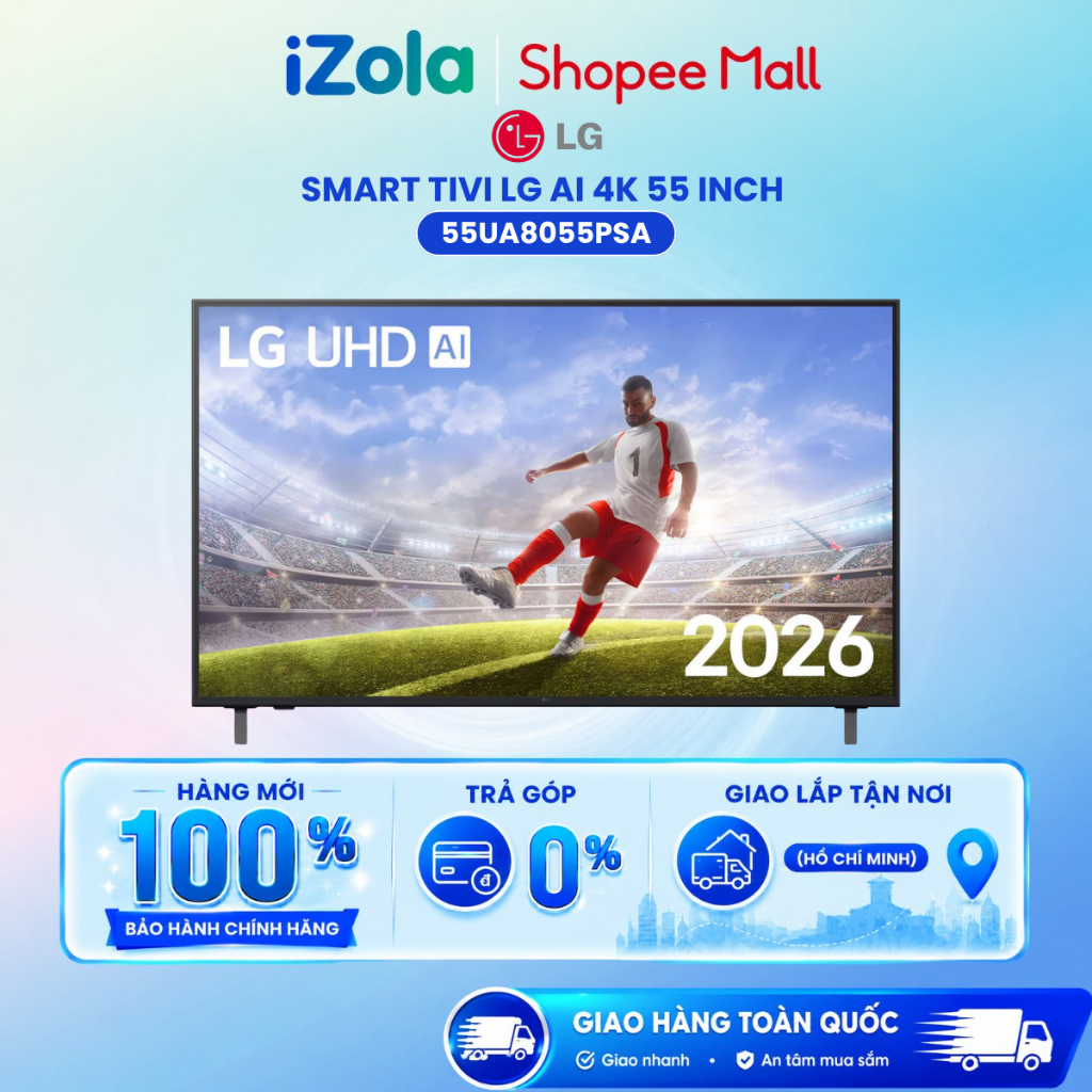 55UA8055PSA - Smart Tivi LG AI 4K 55 Inch 55UA7350PSB - Hàng chính hãng