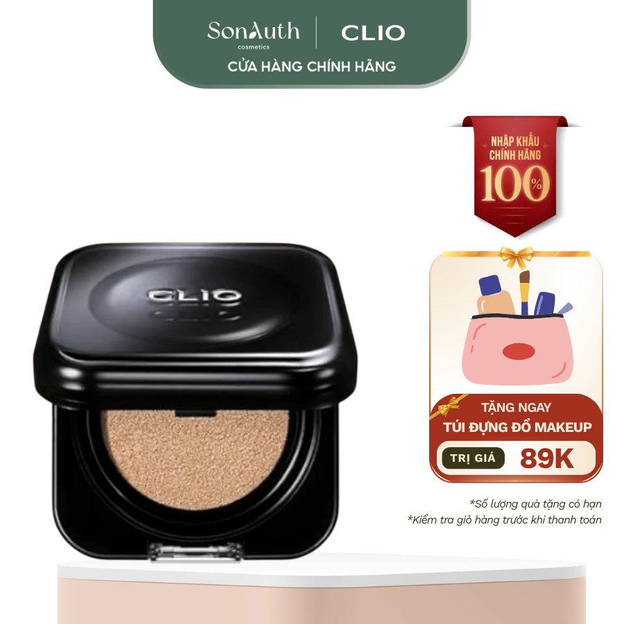 [NHẬP KHẨU] (Bản vỏ đen) Phấn nước che phủ cao Clio Kill Cover Founwear Cushion 15g (kèm refill)