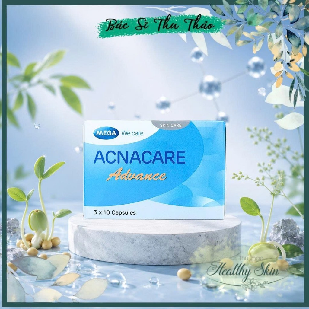 [30 viên] Viên Uống Acnacare Advance Hỗ Trợ Giảm Mụn, Dầu Nhờn