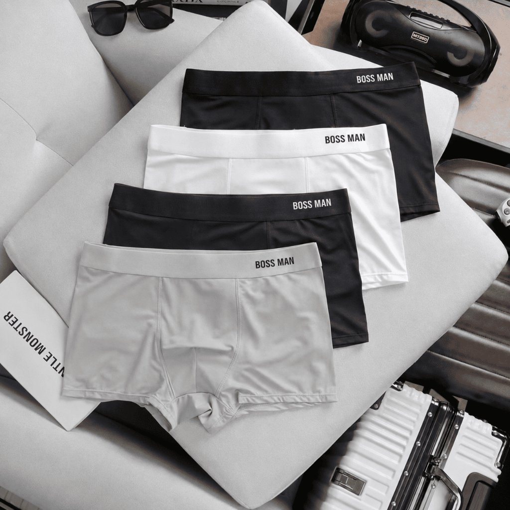 Quần lót nam thun lạnh Combo 5 boxer Cao Cấp Thoáng khí, co dãn, hút ẩm, mềm mại  BM1