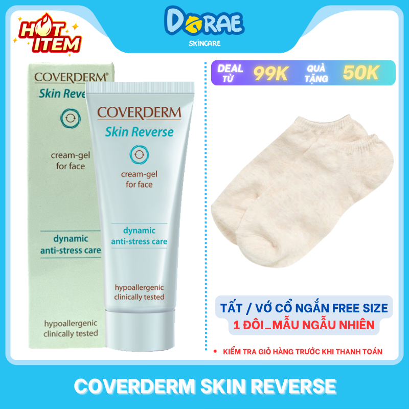 COVERDERM l Kem dưỡng da ngăn ngừa và hỗ trợ giảm mụn Coverderm Skin Reverse Cream Gel For Face