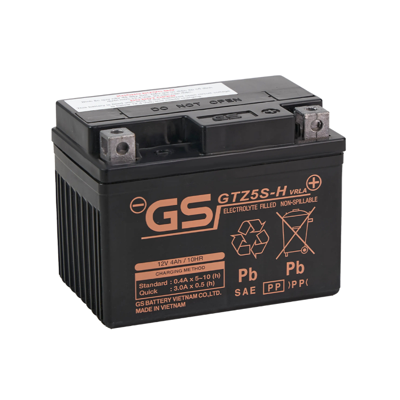 Bình ắc quy xe máy GS GTZ5S-H (12V-4Ah)