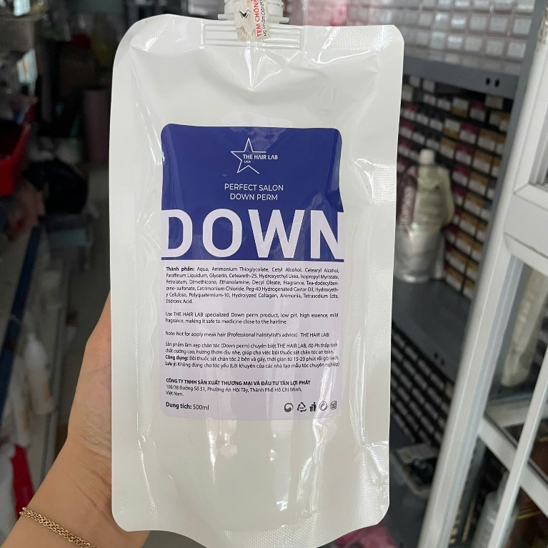 [1 tem Ngôi sao] Kem ép side tóc nam Down 500ml - thơm
