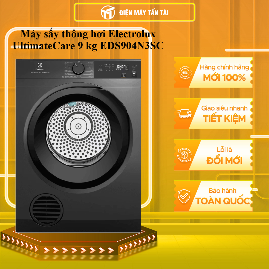 (TOÀN QUỐC) - EDS904N3SC - Máy sấy thông hơi Electrolux UltimateCare 9 kg EDS904N3SC