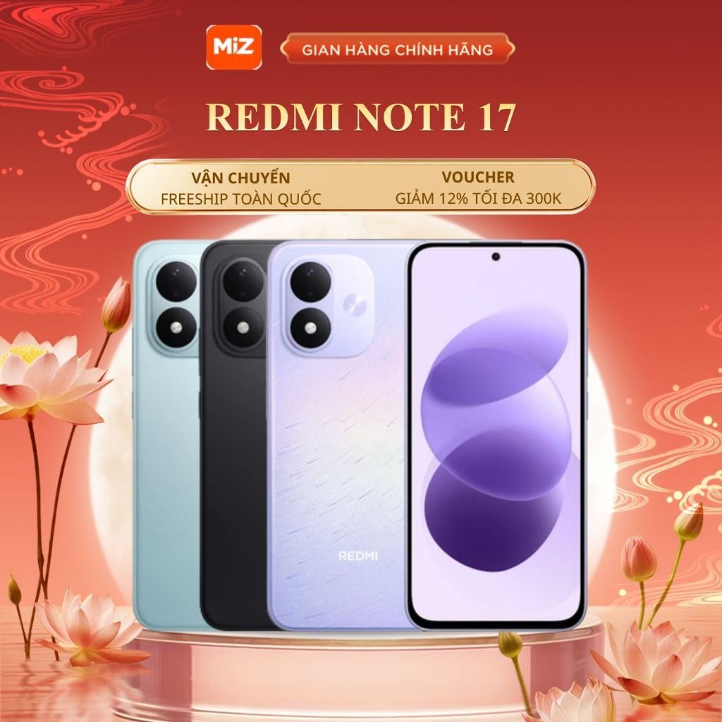 Điện thoại Xiaomi Redmi Note 17 4G bản Quốc Tế có tiếng Việt - Bảo Hành 24 Tháng Chính Hãng