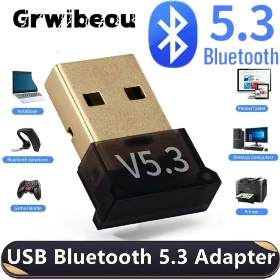 USB Bluetooth 5.3 dùng cho máy tính Laptop, PC - Thu phát Bluetooth tốc độ cao cho máy tính laptop, 