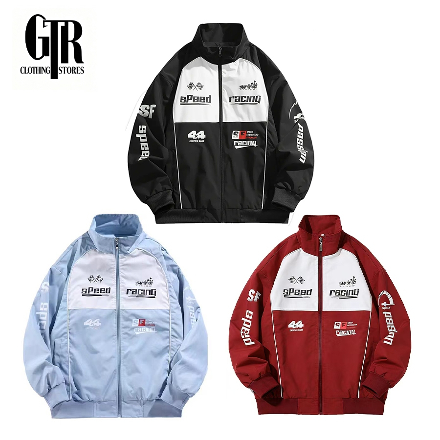 【Local Brand】Áo Khoác Mỏng Đua Xe Couple Thời Trang Áo Khoác Ngoài Bóng Chày Chống Tay Dài Nắng