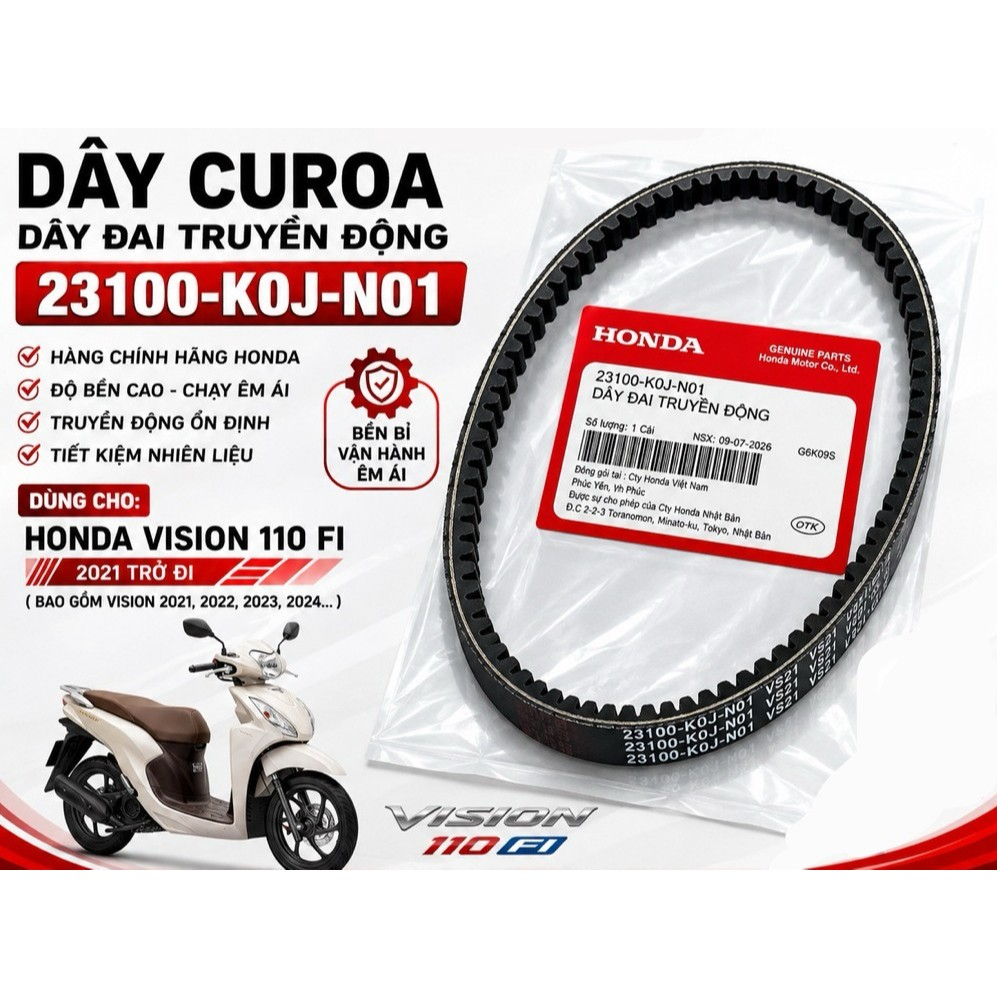 Dây curoa Vision VS 110 Scoopy 110 2021 2022 2023 2024 2025