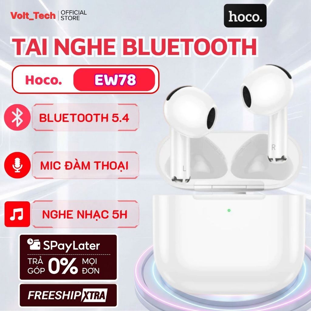 Tai Nghe Bluetooth Hoco EW78 TWS V5.3 Chính Hãng, Chống Ồn, Có Micro Chơi Game…