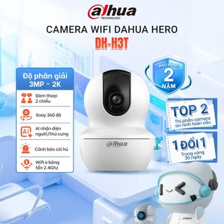 Camera Wifi Dahua Hero A1 3MP/5MP,Xoay 360 trong nhà, Đàm thoại 2 chiều ,Theo dõi chuyển động  H3AE/H5AE