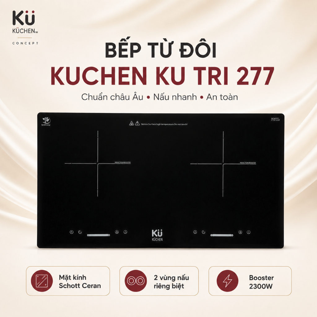 Bếp Điện Từ Kuchen KU TRI 277 | Kuchen Concept