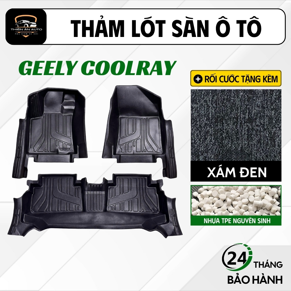 Thảm Lót Sàn Ô Tô Geely Coolray, Nhựa TPE Cao Cấp, Thảm Lót Sàn Th Carmatt Đúc Khuôn, Bảo Vệ Sàn Xe,