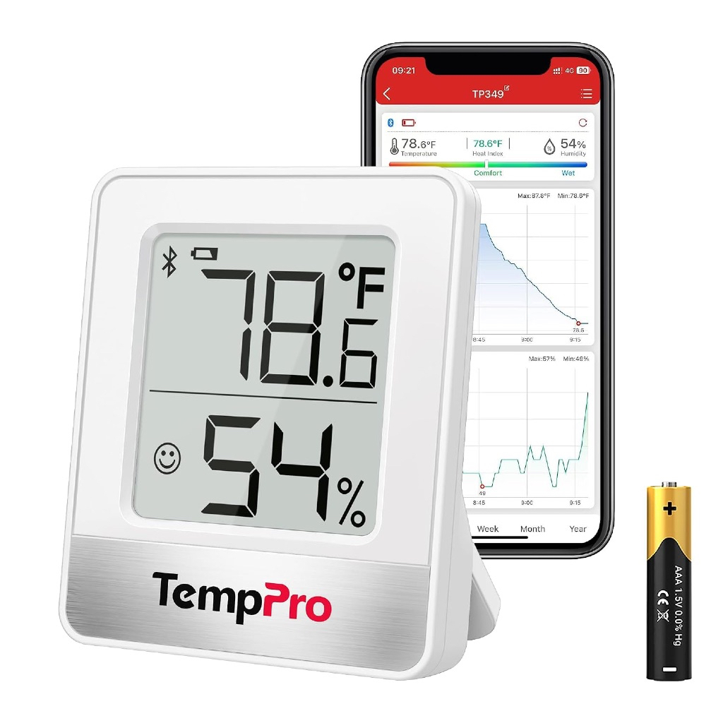 Thermopro TempPro TP349 TempAir Bluetooth Hygrometer Thermometer for House