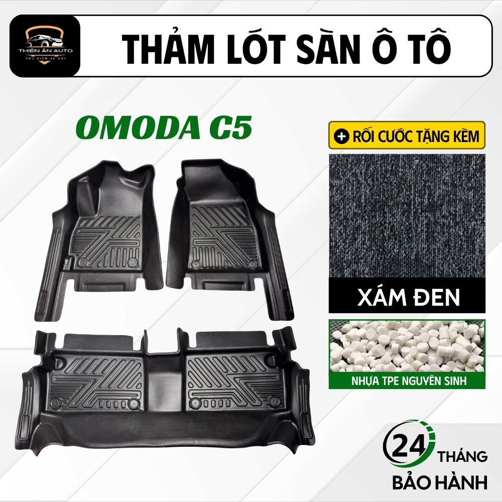 Thảm Lót Sàn Ô Tô OMODA C5 Nhựa TPE Cao Cấp, Thảm Lót Sàn Th Carmatt Đúc Khuôn, Bảo Vệ Sàn Xe, Bền Đ