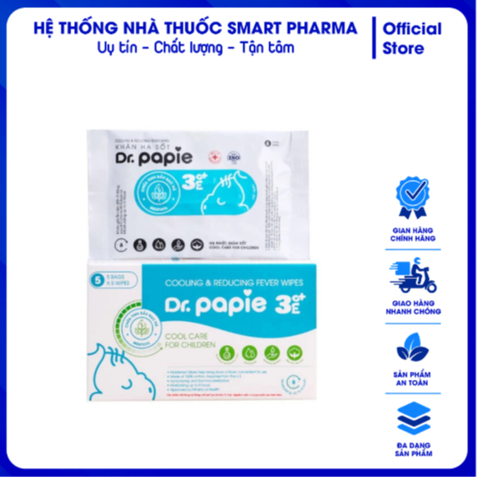 KHĂN HẠ SỐT DR.PAPIE 3 MONTH +