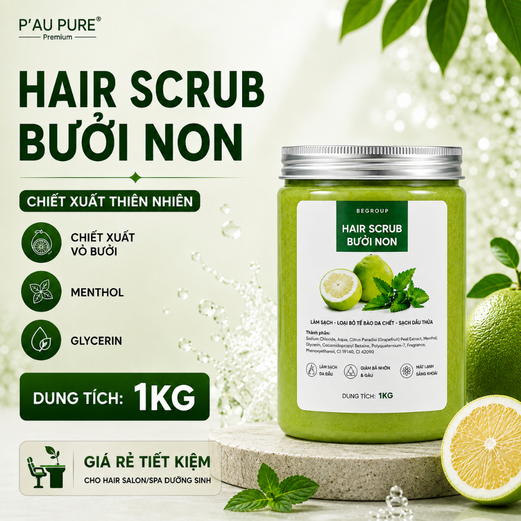 [SIZE TO 1KG - GIÁ SỈ SPA DƯỠNG SINH] HAIR SCRUB BƯỞI NON