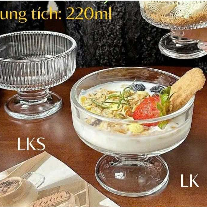 Ly thủy tinh siêu dày 220ml 300ml 470ml