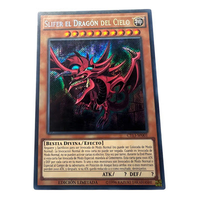 EU Secret Rare Tây Ban Nha [ Dưa Hấu Yugioh ] Lá bài thẻ Thần Rồng Osiris Slifer the Sky Dragon