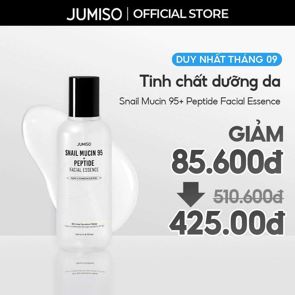 Tinh chất dưỡng da Ốc sên giúp ngăn ngừa lão hóa JUMISO Snail Mucin 95 + Peptide 50ml/140ml