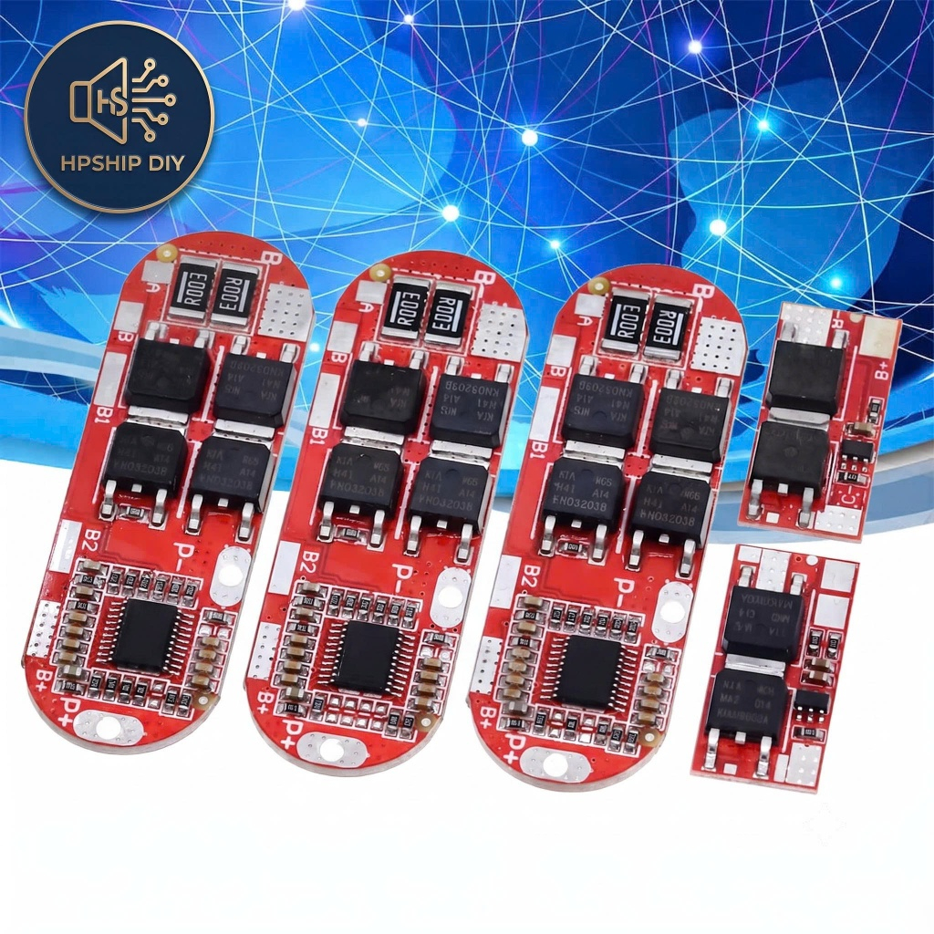 Mạch Bảo Vệ Pin Lithium 1S / 2S / 3S / 4S / 5S Li-ion/Polymer 18650 3.7V - Dòng Xả Cao (Mạch đỏ)