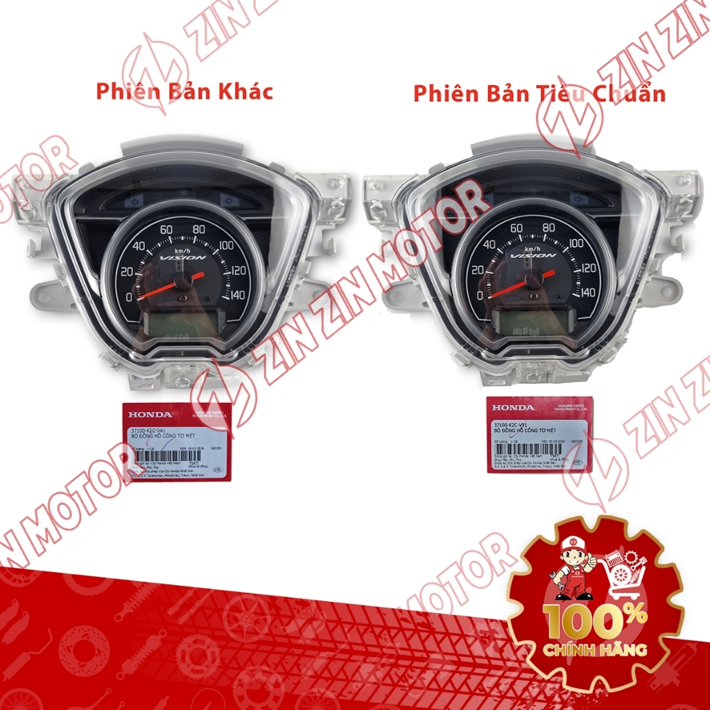 Đồng Hồ Tốc Độ, Đồng Hồ Công Tơ Mét Vision 2026 37100K2CVA1 , 37100K2CV91 Chính Hãng - ZZM
