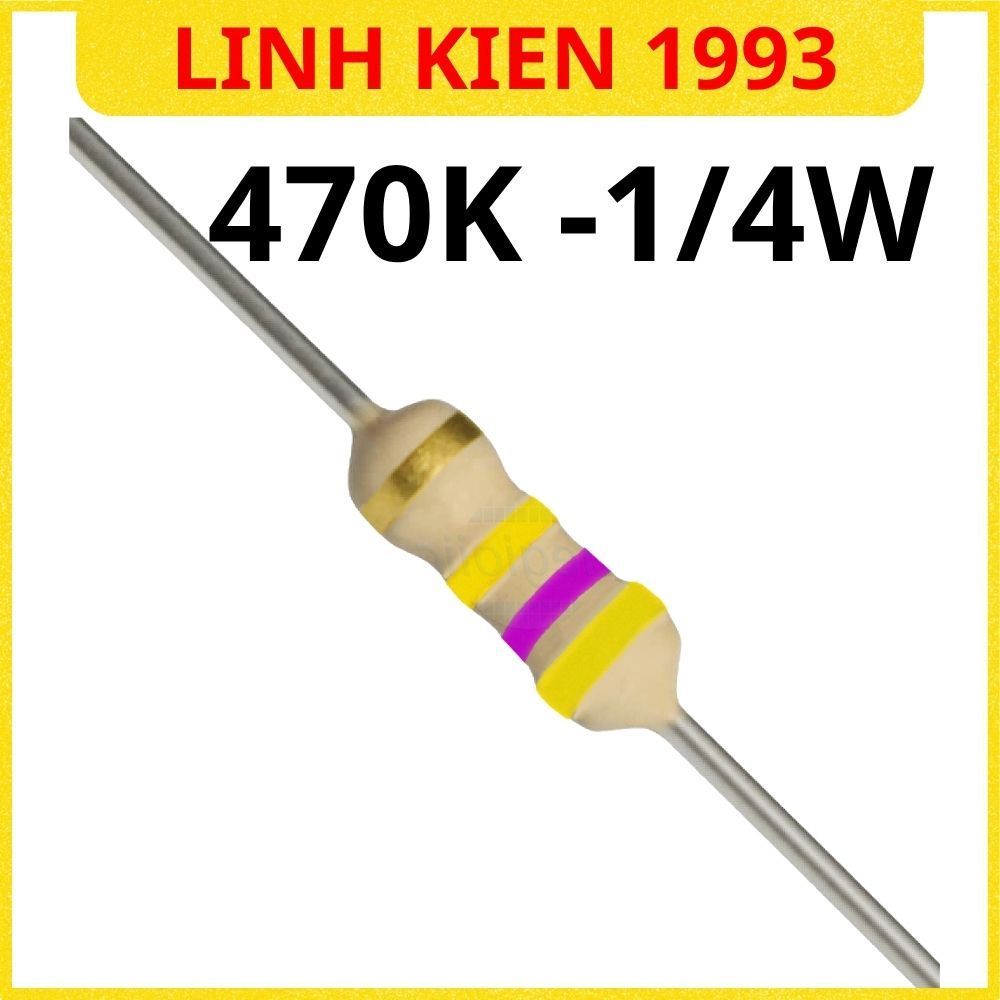 10 CON Điện trở 470K 470kohm 1/4 wat hàng chính hãng taiwan