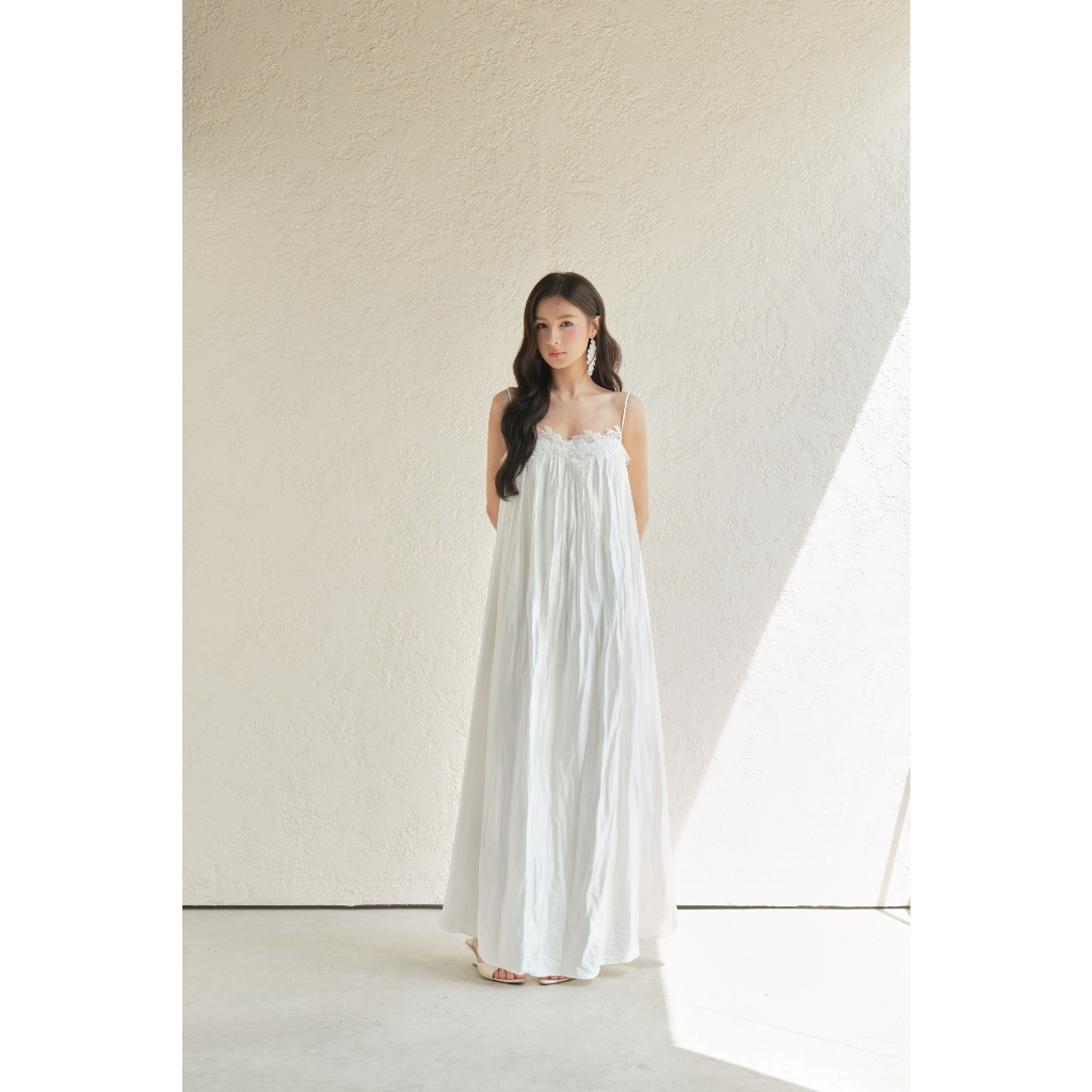 BY DELI - Kaia Dress - Đầm suông xòe phối ren